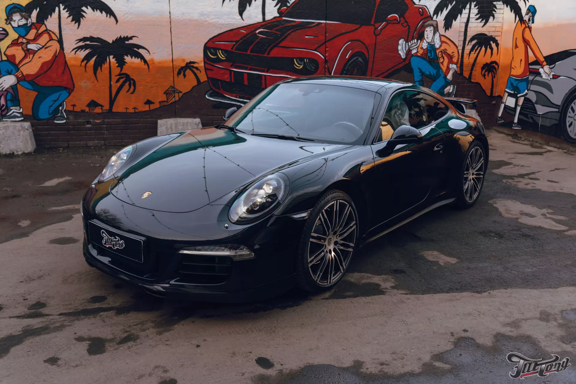 Porsche 911. Полировка пленки+покрытие керамикой